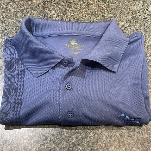 Diamond Head Wear size Large Men's Blue Polo Shirt Resortwear Golf Shirt - Picture 10 of 10